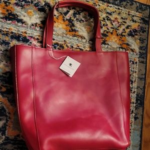 Noonday collection mulberry red tote